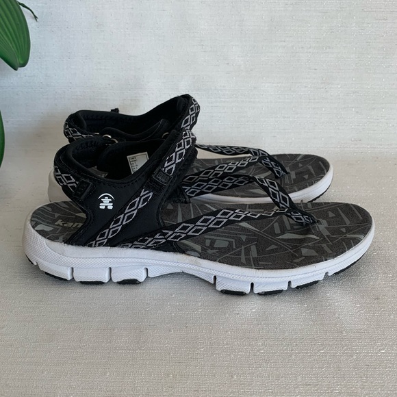 Kamik Tampa Black and White Strappy Comfort Sandals Woman’s 7 - Picture 5 of 10